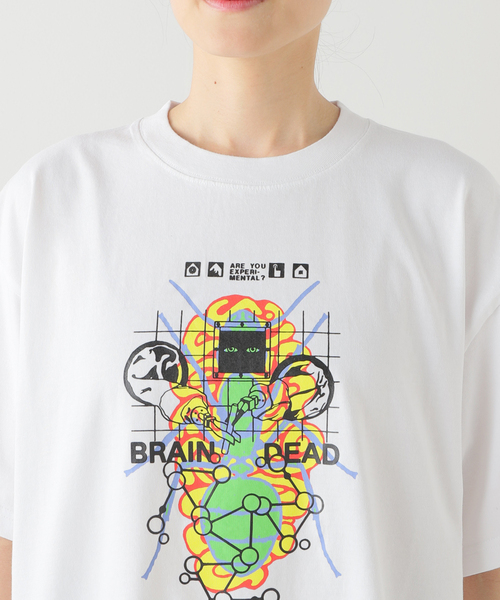 BRAIN DEAD（ブレインデット）の「【BRAIN DEAD/ブレインデッド】 FUTURE SOUNDS T-SHIRT：Tシャツ（Tシャツ/カットソー・レディース・ホワイト・MEDIUM）」の7枚目の写真
