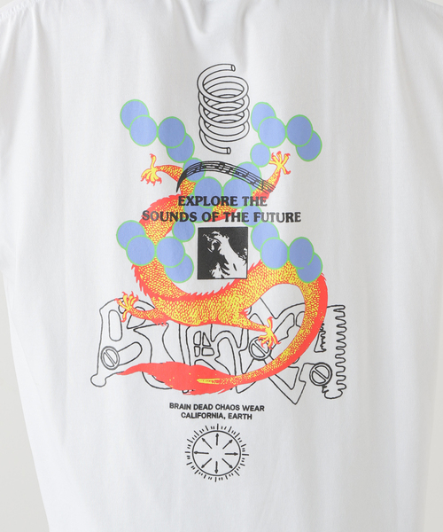 BRAIN DEAD（ブレインデット）の「【BRAIN DEAD/ブレインデッド】 FUTURE SOUNDS T-SHIRT：Tシャツ（Tシャツ/カットソー・レディース・ホワイト・MEDIUM）」の11枚目の写真