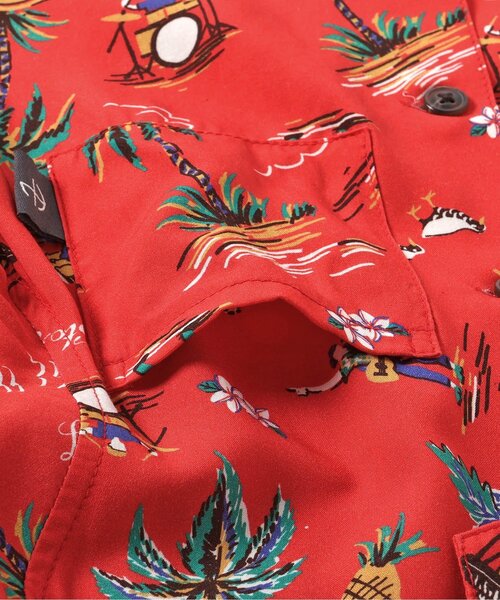 BREEZE（ブリーズ）の「【20周年】HY×BREEZE　HY総柄シャツ（シャツ/ブラウス・キッズ・レッド/ターコイズブルー・150/140/120/100）」の20枚目の写真