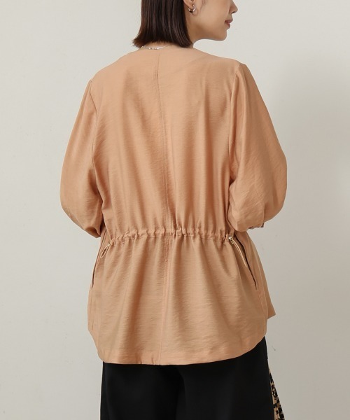 Bou Jeloud(ブージュルード)の「バックドロストブルゾン(ブルゾン・レディース・カーキ/ベージュ・38)」の12枚目の写真