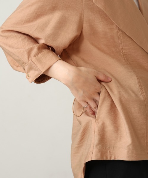 Bou Jeloud(ブージュルード)の「バックドロストブルゾン(ブルゾン・レディース・カーキ/ベージュ・38)」の16枚目の写真