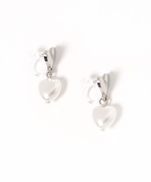 ぷっくりツインハートノンホールピアス / 126019
