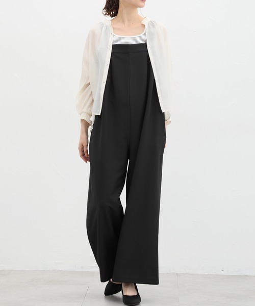 Honeys(ハニーズ)の「オールインワン(サロペット/オーバーオール・レディース・ブラック/チャコールグレー/ブラック系その他・S/M/L/LL/3L)」の10枚目の写真