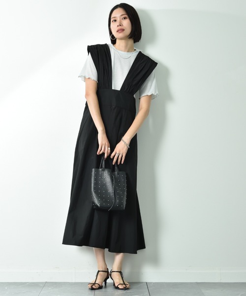 actuel(アクチュエル)の「【actuel】半袖ラメテレコリブプルオーバー(Tシャツ/カットソー・レディース・ブラック/シルバー・FREE)」の11枚目の写真