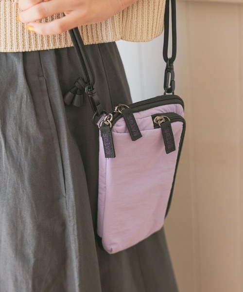 studio CLIP(スタディオクリップ)の「2WAYナイロンお財布ショルダー(財布・レディース・ピンク/ブラック/アイボリー/カーキ/ライトブラウン/オレンジ・FREE)」の9枚目の写真
