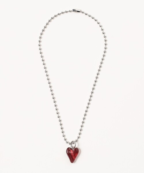BEAMS HEART(ビームスハート)の「クリアハート ネックレス(ネックレス・レディース・レッド/その他/グリーン・ONE SIZE)」の9枚目の写真