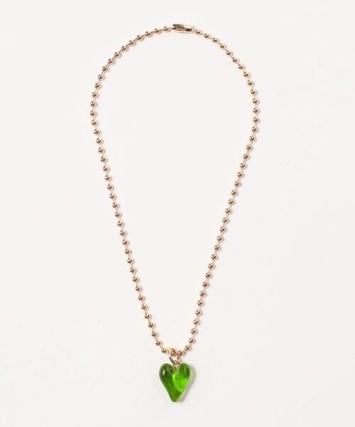 BEAMS HEART(ビームスハート)の「クリアハート ネックレス(ネックレス・レディース・レッド/その他/グリーン・ONE SIZE)」の7枚目の写真