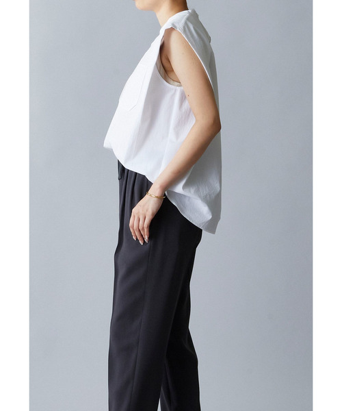 near.nippon.（ニアーニッポン）の「＜near.nippon (ニアー ニッポン)＞コットンリップスリーブレストップス（シャツ/ブラウス・レディース・ホワイト系その他3・38）」の16枚目の写真