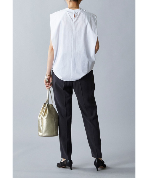 near.nippon.（ニアーニッポン）の「＜near.nippon (ニアー ニッポン)＞コットンリップスリーブレストップス（シャツ/ブラウス・レディース・ホワイト系その他3・38）」の9枚目の写真