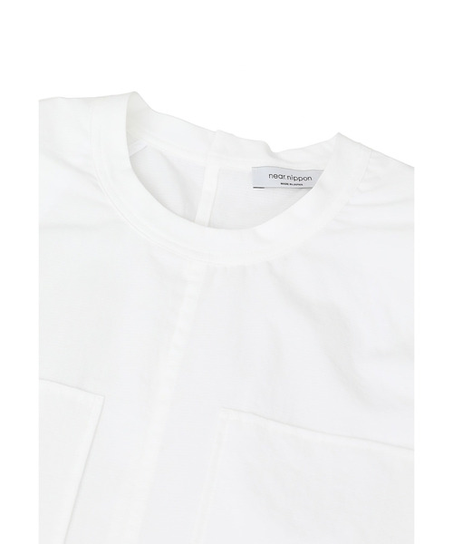 near.nippon.（ニアーニッポン）の「＜near.nippon (ニアー ニッポン)＞コットンリップスリーブレストップス（シャツ/ブラウス・レディース・ホワイト系その他3・38）」の5枚目の写真
