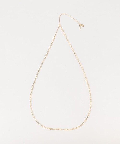 green label relaxing（グリーンレーベルリラクシング）の「スライド スクエアチェーン ネックレス（ネックレス・レディース・ゴールド/シルバー・FREE）」の5枚目の写真