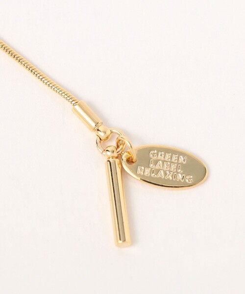 green label relaxing（グリーンレーベルリラクシング）の「スライド スクエアチェーン ネックレス（ネックレス・レディース・ゴールド/シルバー・FREE）」の7枚目の写真