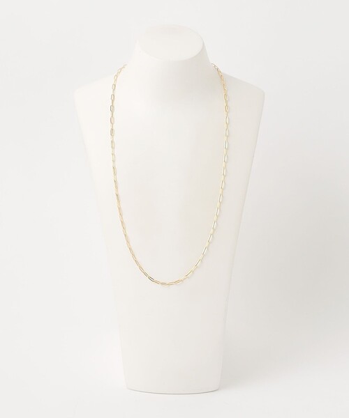 green label relaxing（グリーンレーベルリラクシング）の「スライド スクエアチェーン ネックレス（ネックレス・レディース・ゴールド/シルバー・FREE）」の8枚目の写真