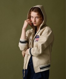 AVIREX | SIGNATURE HOODED LEATHER/ シグネチャーフードレザージャケット(ブルゾン)