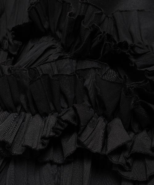 JOSE MOON(ジョゼムーン)の「RANDOM FRILL BLOUSE/ランダムフリルブラウス(シャツ/ブラウス・レディース・ホワイト/ブラック・FREE)」の18枚目の写真
