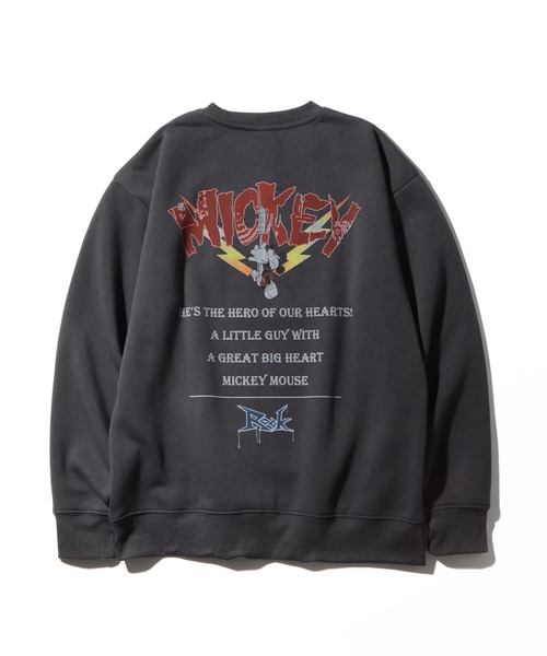 Disney(ディズニー)の「【Disney /ディズニー】 アートワークデザイン 裏起毛 ピグメント加工 ROCKモチーフ スウェット トレーナー(スウェット・メンズ・ブラック系その他2/ブラック系その他4/ブラック系その他/ブラック系その他3・LL/L/M)」の8枚目の写真