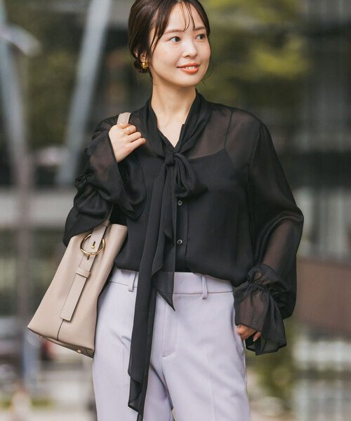 レディース マルチ シルキー ブラウス レディース マルチ シルキー ブラウス