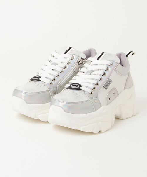 ヨースケYOSUKEウィメンズ厚底インフロントジッパーレースアップスニーカー 4460023(スニーカー)|YOSUKE(ヨースケ)