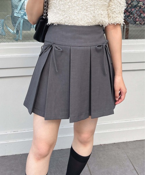 INGNI（イング）の「リボンボックスプリーツスカパン／Ｂ（スカート・レディース・ブラック/グレー・FREE）」の10枚目の写真