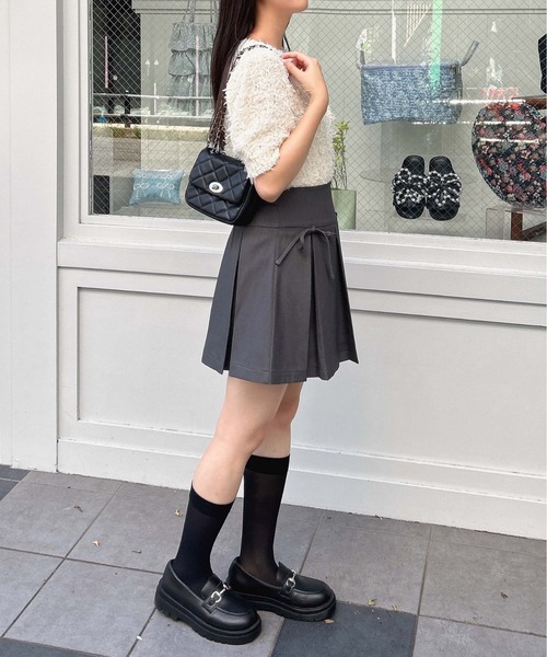 INGNI（イング）の「リボンボックスプリーツスカパン／Ｂ（スカート・レディース・ブラック/グレー・FREE）」の17枚目の写真