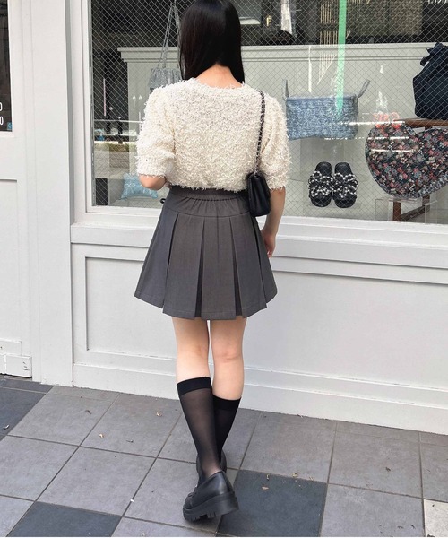 INGNI（イング）の「リボンボックスプリーツスカパン／Ｂ（スカート・レディース・ブラック/グレー・FREE）」の18枚目の写真