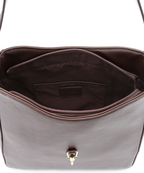 VIS（ビス）の「【A4収納】ホーボーバッグ（トートバッグ・レディース・キナリ/ダークブラウン/ブラック・FREE）」の21枚目の写真