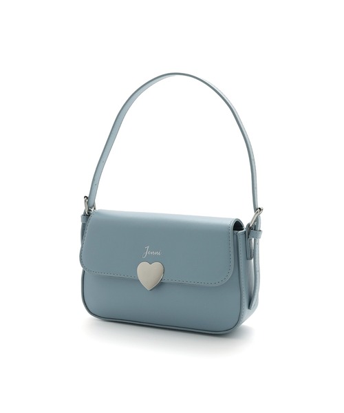 JENNI（ジェニィ）の「ハート金具ショルダー（ショルダーバッグ・キッズ・オフホワイト/サックスブルー/ブラック・F）」の17枚目の写真