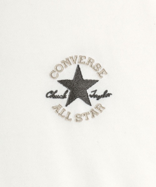 CONVERSE（コンバース）の「CONVERSE（コンバース）ワンポイントロゴ刺繍スウェットトレーナー レディース（スウェット・レディース・アッシュグレー/オレンジ/ブルー/ブラック/ホワイト/グリーン・M/L）」の7枚目の写真