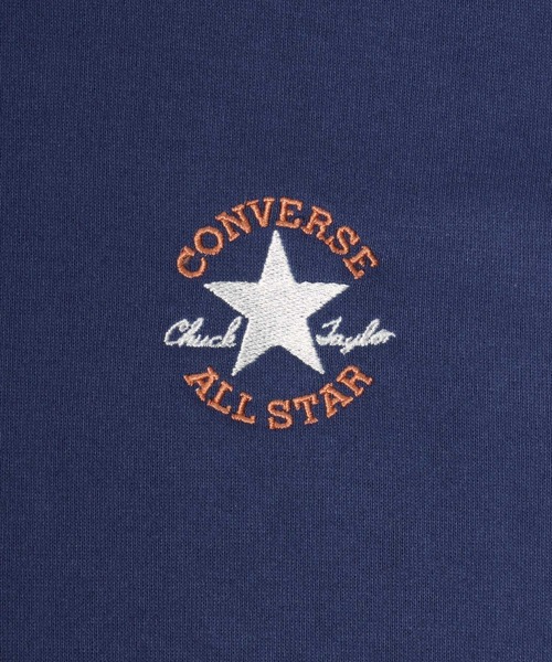 CONVERSE（コンバース）の「CONVERSE（コンバース）ワンポイントロゴ刺繍スウェットトレーナー レディース（スウェット・レディース・アッシュグレー/オレンジ/ブルー/ブラック/ホワイト/グリーン・M/L）」の15枚目の写真