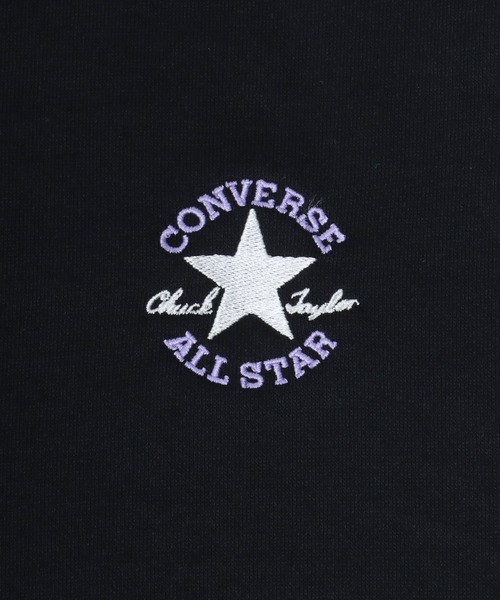 CONVERSE（コンバース）の「CONVERSE（コンバース）ワンポイントロゴ刺繍スウェットトレーナー レディース（スウェット・レディース・アッシュグレー/オレンジ/ブルー/ブラック/ホワイト/グリーン・M/L）」の9枚目の写真