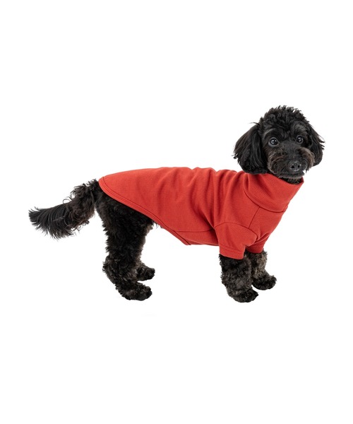 MANDARINE BROTHERS（マンダリンブラザーズ）の「ベーシックリブTシャツ/小型犬（ペットウェア・レディース・レッド/マスタード/グレー・M/MD/L）」の8枚目の写真