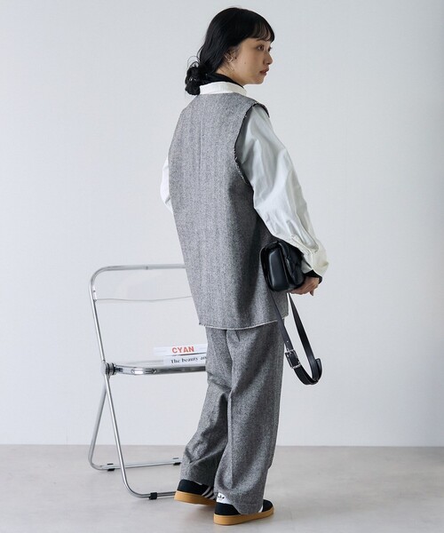 FREAK'S STORE(フリークスストア)の「ツイードベスト(ベスト・レディース・ブラック/ブラウン・フリ-)」の17枚目の写真