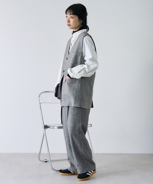 FREAK'S STORE(フリークスストア)の「ツイードベスト(ベスト・レディース・ブラック/ブラウン・フリ-)」の18枚目の写真