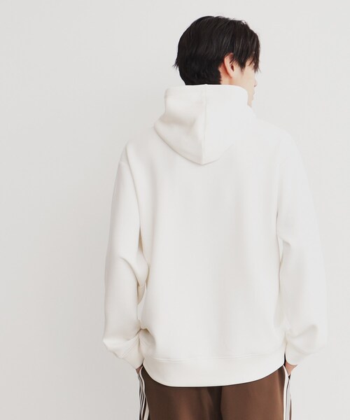 THE SHOP TK （ザ ショップ ティーケー ）の「◆プリントダンボールパーカー ビッグシルエット／ユニセックス（パーカー・メンズ・オフホワイト/ホワイト系3/チャコールグレー/レンガ/モスグリーン/ベージュ・02/03/04）」の8枚目の写真