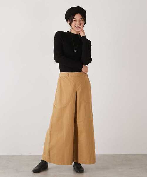 MELROSE claire(メルローズ クレール)の「【もっちりニットベレー帽】(ハンチング/ベレー帽・レディース・グレイッシュベージュ/ブラック・FREE)」の16枚目の写真