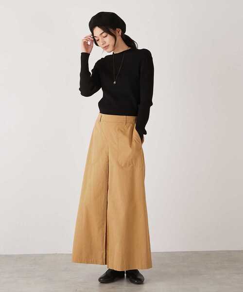 MELROSE claire(メルローズ クレール)の「【もっちりニットベレー帽】(ハンチング/ベレー帽・レディース・グレイッシュベージュ/ブラック・FREE)」の17枚目の写真