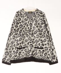 HOUSTON（ヒューストン）の「HOUSTON / MOHAIR TOUCH CARDIGAN (LEOPARD) / レオパ柄 モヘアタッチ 起毛 ニット カーディガン22246（カーディガン/ボレロ・メンズ）」