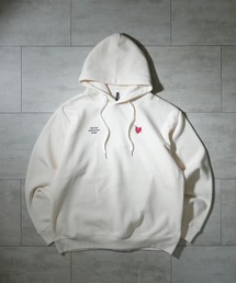 message embroidery sweat hoodie/メッセージ刺繍 スウェット フーディ パーカー