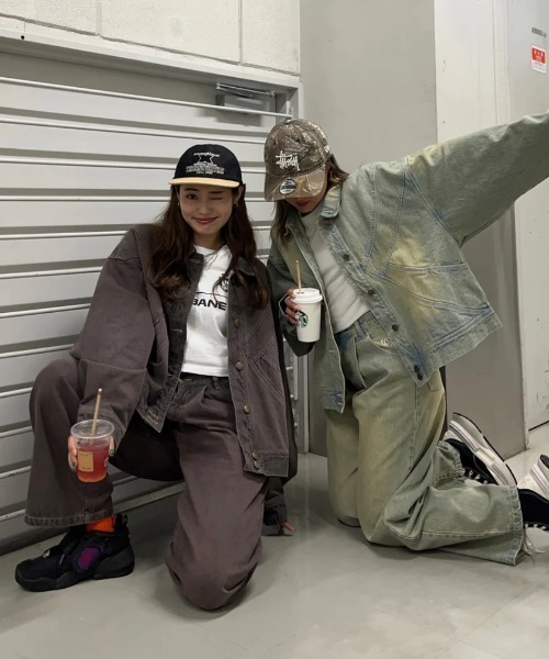 HTH(エイチティーエイチ)の「vintage denim blouson(ブルゾン・レディース・グレー/ダークインディゴブルー/ブラウン・フリー)」の7枚目の写真