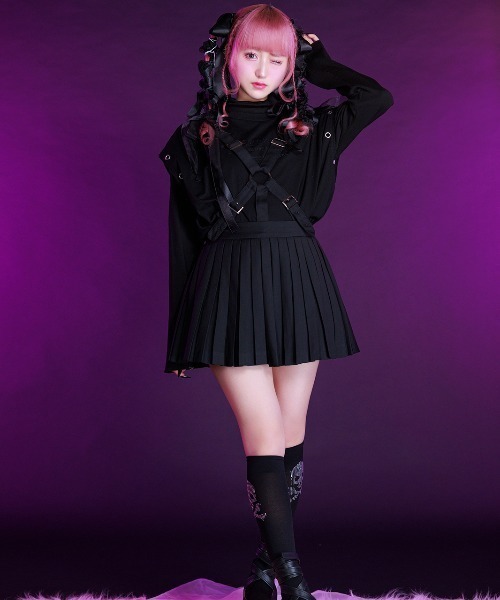 セール】Girls pleated harness skirt（スカート）｜AVENCHUMU