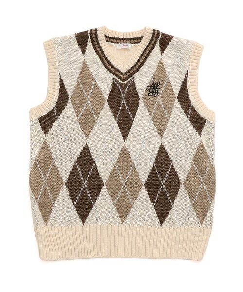 algy（アルジー）の「【セレモニー対応】ニットベスト（ベスト・キッズ・ネイビー/ベージュ・SMALL/MEDIUM/X-SMALL/XX-SMALL）」の9枚目の写真