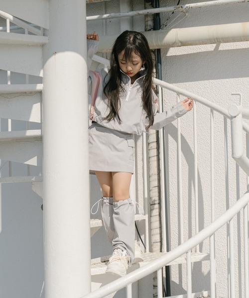 URBAN CHERRY（アーバンチェリー）の「【U.TRACK】カーゴデザインキュロットスカート（スカート・キッズ・グレー/ブラック/アイボリー・150cm/140cm/130cm/120cm/110cm）」の20枚目の写真