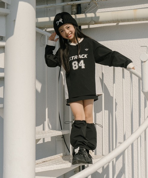 URBAN CHERRY（アーバンチェリー）の「【U.TRACK】カーゴデザインキュロットスカート（スカート・キッズ・グレー/ブラック/アイボリー・150cm/140cm/130cm/120cm/110cm）」の14枚目の写真