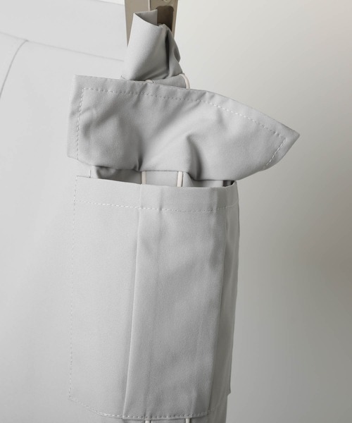 URBAN CHERRY（アーバンチェリー）の「【U.TRACK】カーゴデザインキュロットスカート（スカート・キッズ・グレー/ブラック/アイボリー・150cm/140cm/130cm/120cm/110cm）」の22枚目の写真