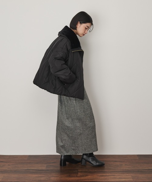 Shelly island(シェリーアイランド)の「ダイヤキルトショートコート(その他アウター・レディース・ホワイト/ブラック・M)」の16枚目の写真