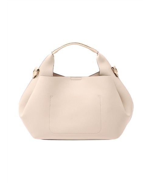 SUIT SQUARE（スーツスクエア）の「WEB限定 ハンドバッグ 型押しフェイクレザー（ハンドバッグ・レディース・アイボリー/ブラウン/グリーン・F）」の5枚目の写真