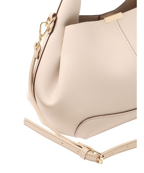 SUIT SQUARE（スーツスクエア）の「WEB限定 ハンドバッグ 型押しフェイクレザー（ハンドバッグ・レディース・アイボリー/ブラウン/グリーン・F）」の8枚目の写真