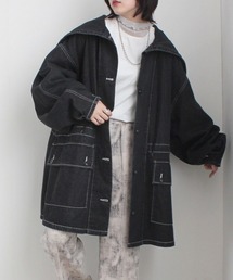 ニットフード付きデニムジャケット 12058_01.jpg