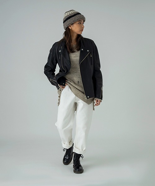 【SUBLIME/サブライム】HAND KNIT ROLL HAT SB243-0408（ハット）｜rinto（リント）