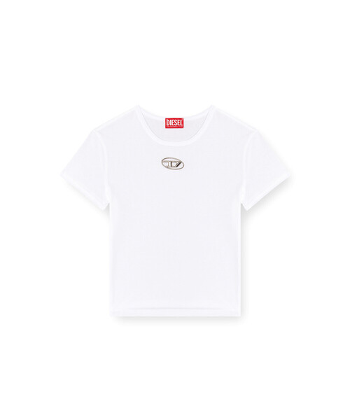 DIESEL(ディーゼル)の「ウィメンズ Tシャツ T-UNCUTIE-LONG-OD-Q1(Tシャツ/カットソー・レディース・ブラック/ホワイト・MEDIUM/LARGE/SMALL/X-LARGE/X-SMALL)」の5枚目の写真